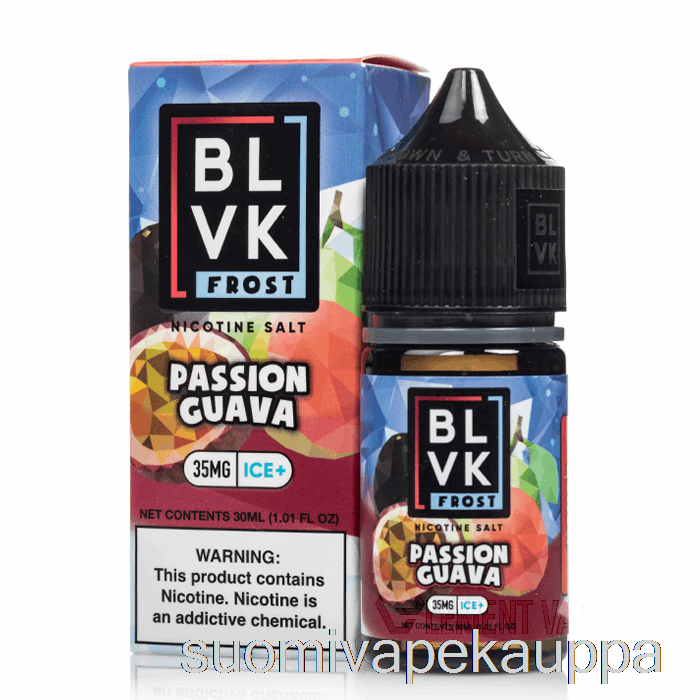 Vape Netistä Passion Guava - Blvk Pakkassuolat - 30ml 50mg
